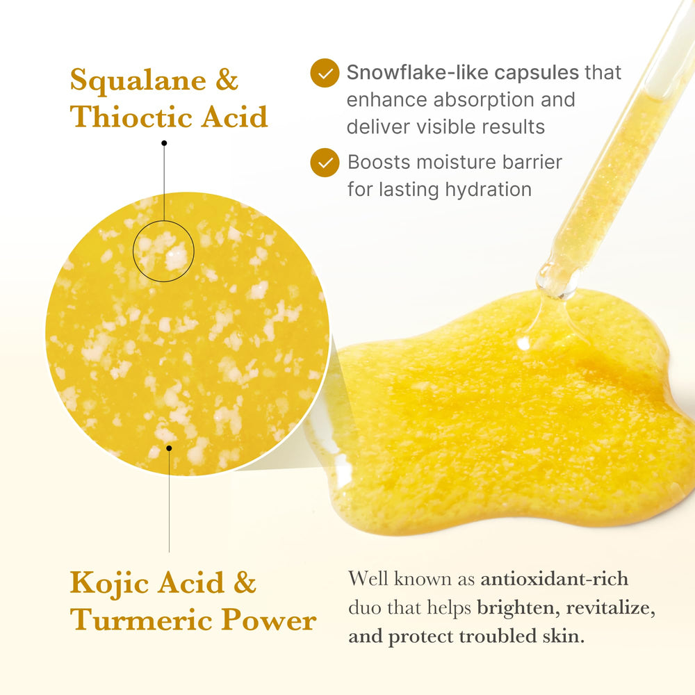 Medicube serum texture swirl demonstrates lightweight, fast-absorbing formula.