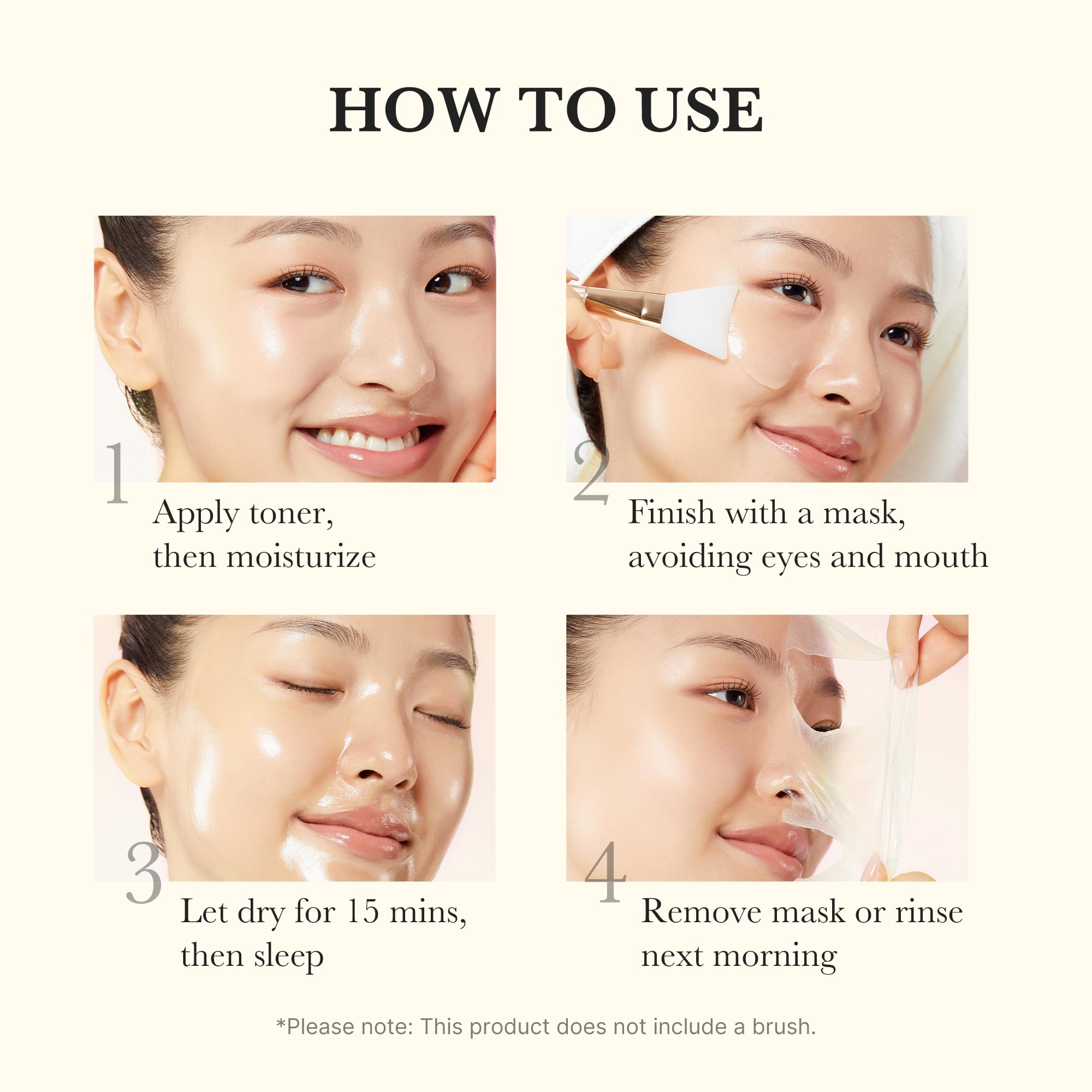 medicube silicone brush application supports even mask layering