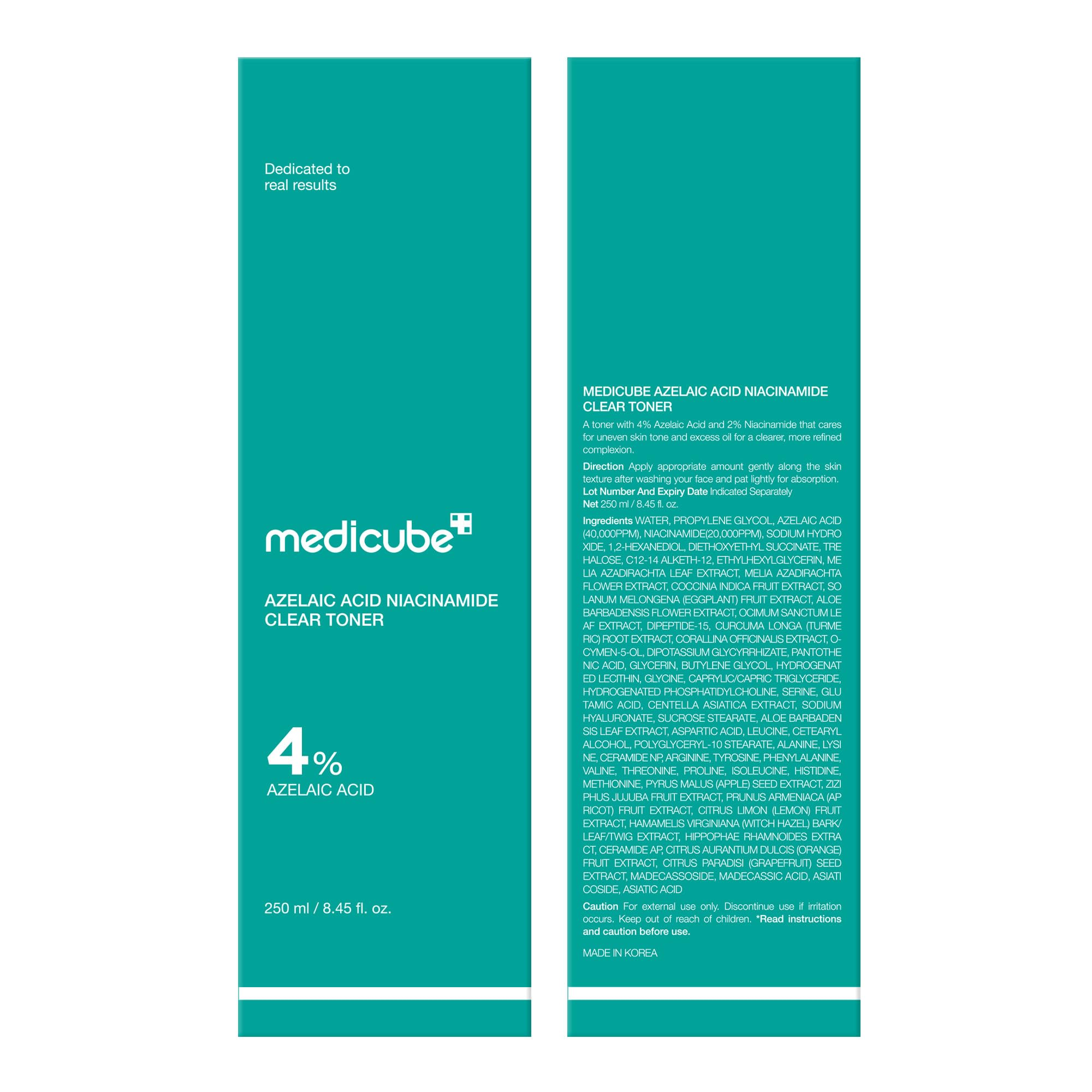 Medicube toner on skin shows refreshing, non-sticky finish