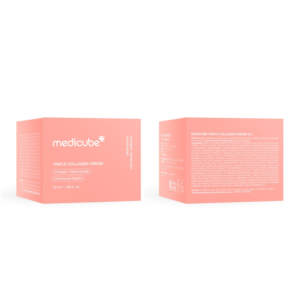 Medicube Triple Collagen Cream after application leaves skin refreshed.