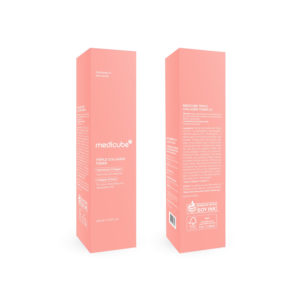 Medicube Triple Collagen Toner daily routine shot promotes simple, effective hydration steps