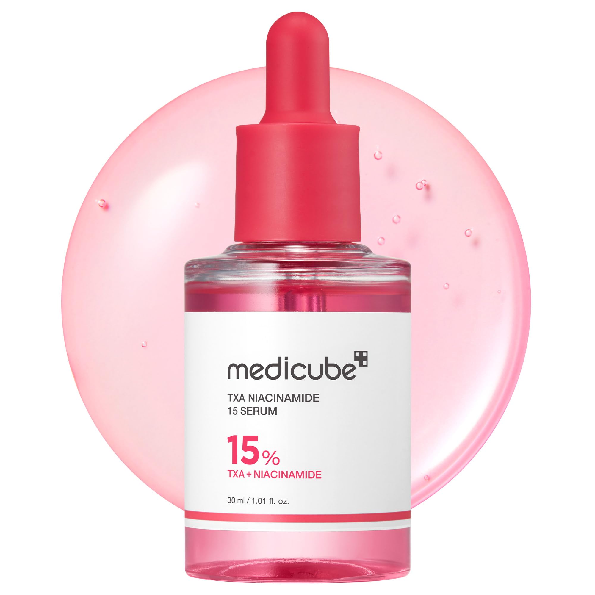 Medicube TXA+Niacinamide 15% Glow Serum bottle for daily radiance and even skin tone.
