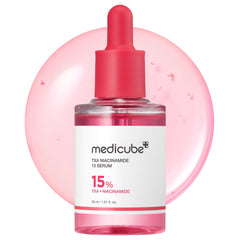 Medicube TXA+Niacinamide 15% Glow Serum bottle for daily radiance and even skin tone.