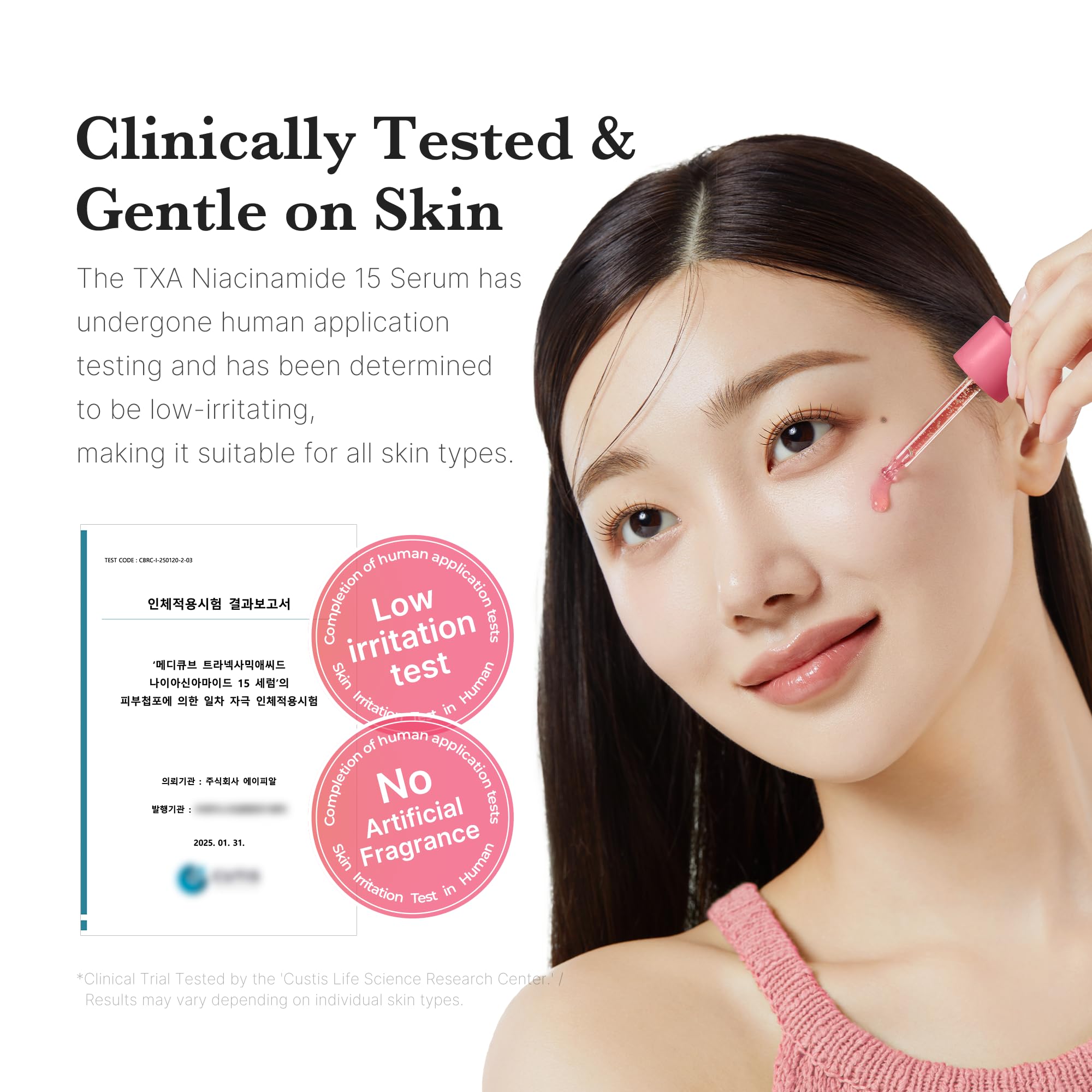 Medicube TXA+Niacinamide 15% Glow Serum hyaluronic acid layers emphasize hydration depth.