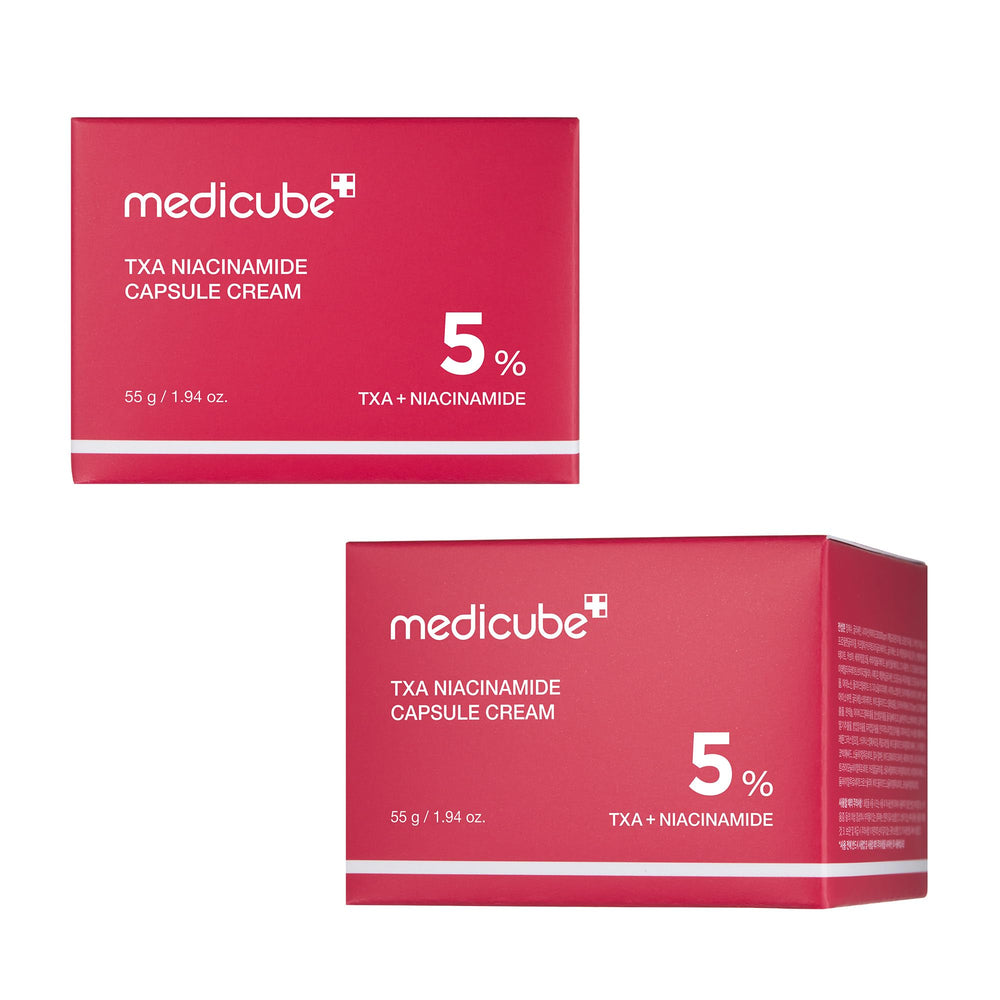Medicube TXA+Niacinamide Capsule Cream clinical testing illustration.