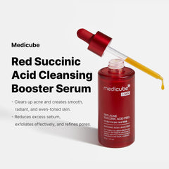 Medicube wash-off exfoliant texture closeup indicates gentle exfoliation for refined pores
