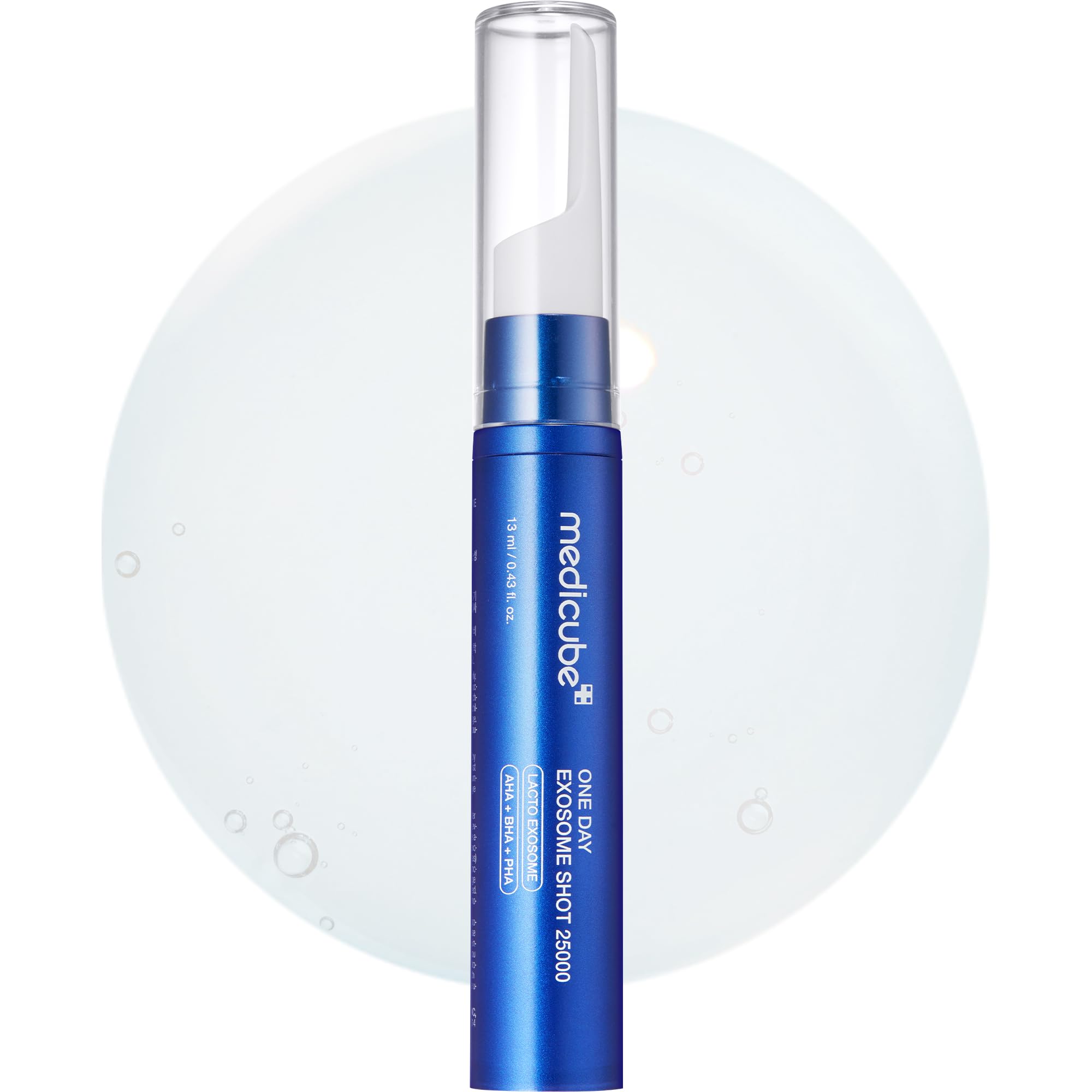 Medicube Zero Exosome Shot bottle closeup for a potent skin booster experience.