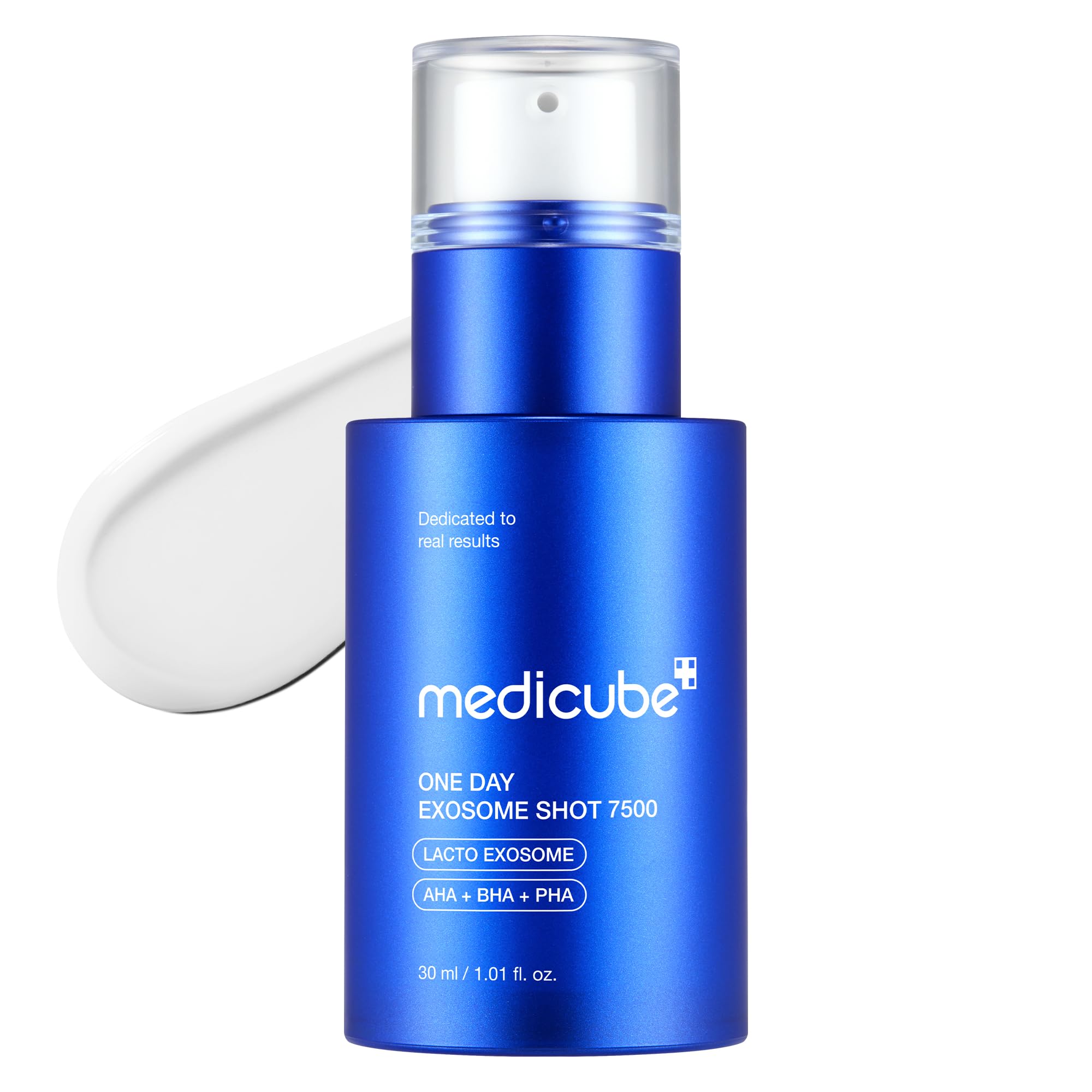 Medicube Zero Exosome Shot bottle closeup highlighting pore-care serum.