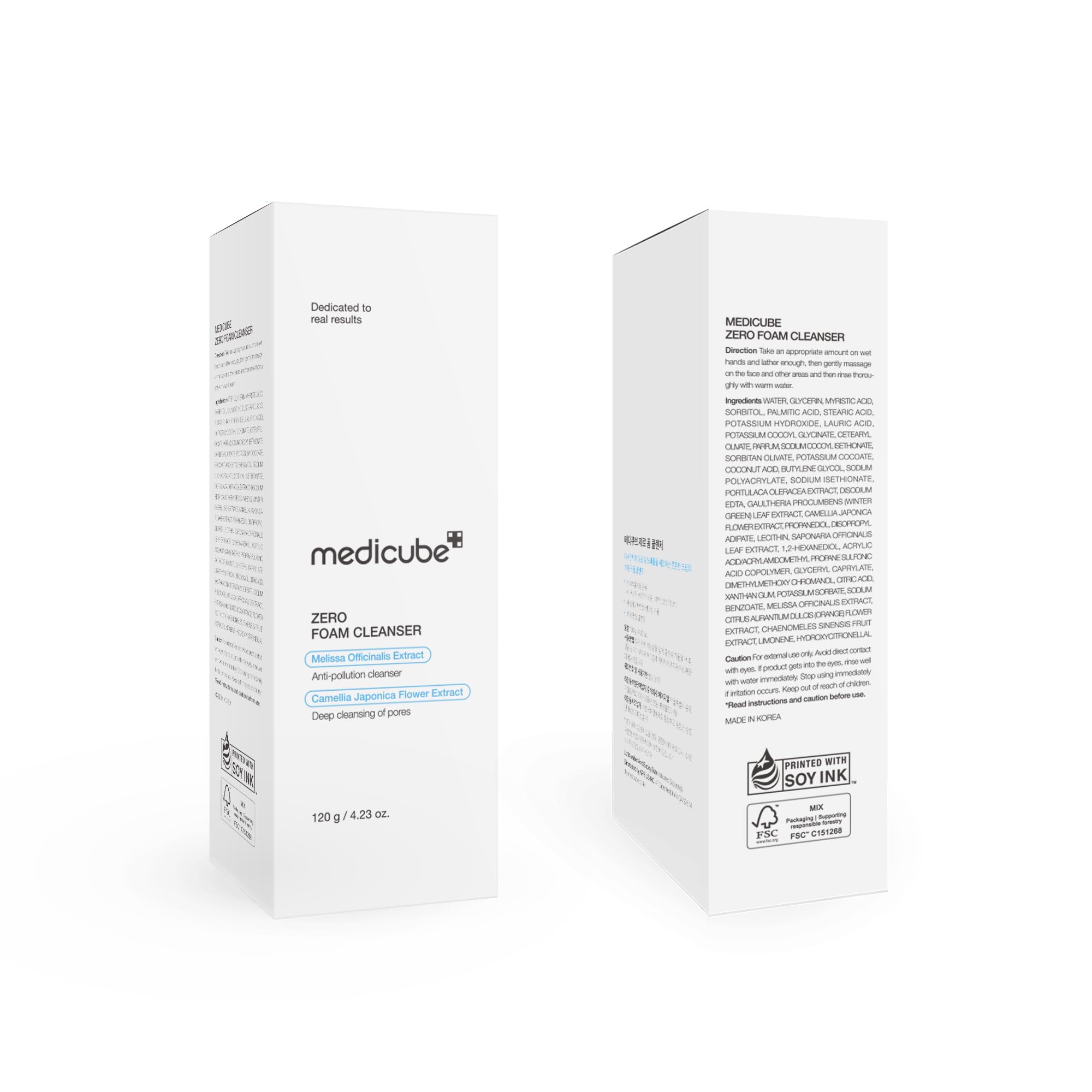 Medicube Zero Foam Cleanser moisture-balanced skin glow close-up.