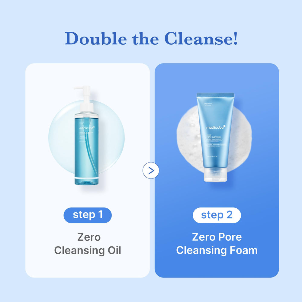 Medicube Zero Foam Cleanser applied during routine on sensitive skin.