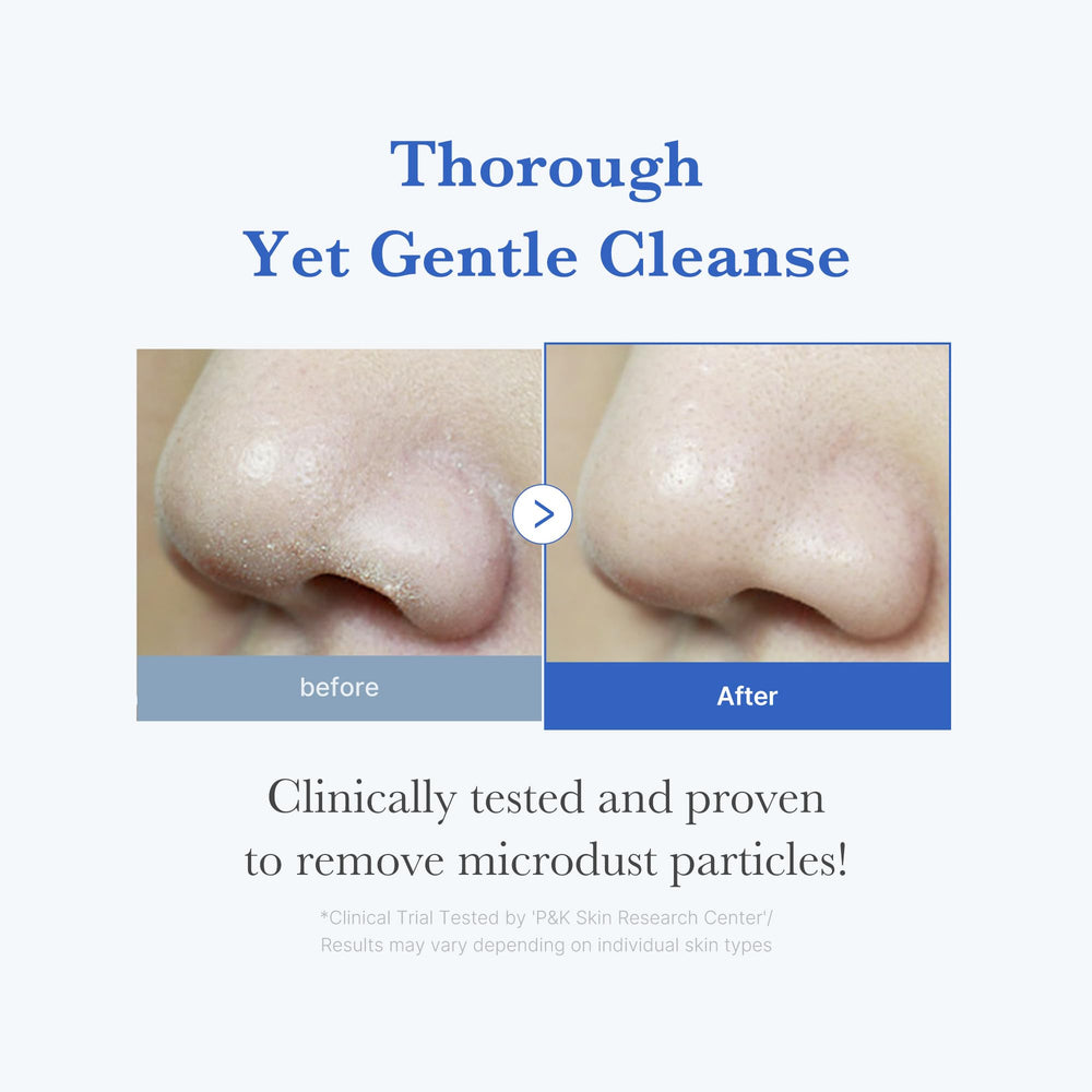 Medicube Zero Foam Cleanser rinse scene shows easy wash-off and refreshing finish.