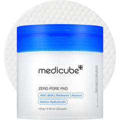 Medicube Zero Pore Pads 2.0 embossed side for deep cleanse and pore refinement.