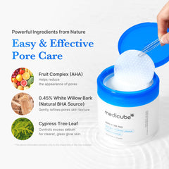 Medicube Zero Pore Pads 2.0 packaging highlights travel-ready 70 pads.