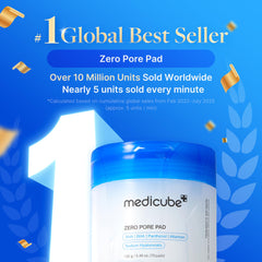 Medicube Zero Pore Pads 2.0 silky side for gentle polishing and hydration.