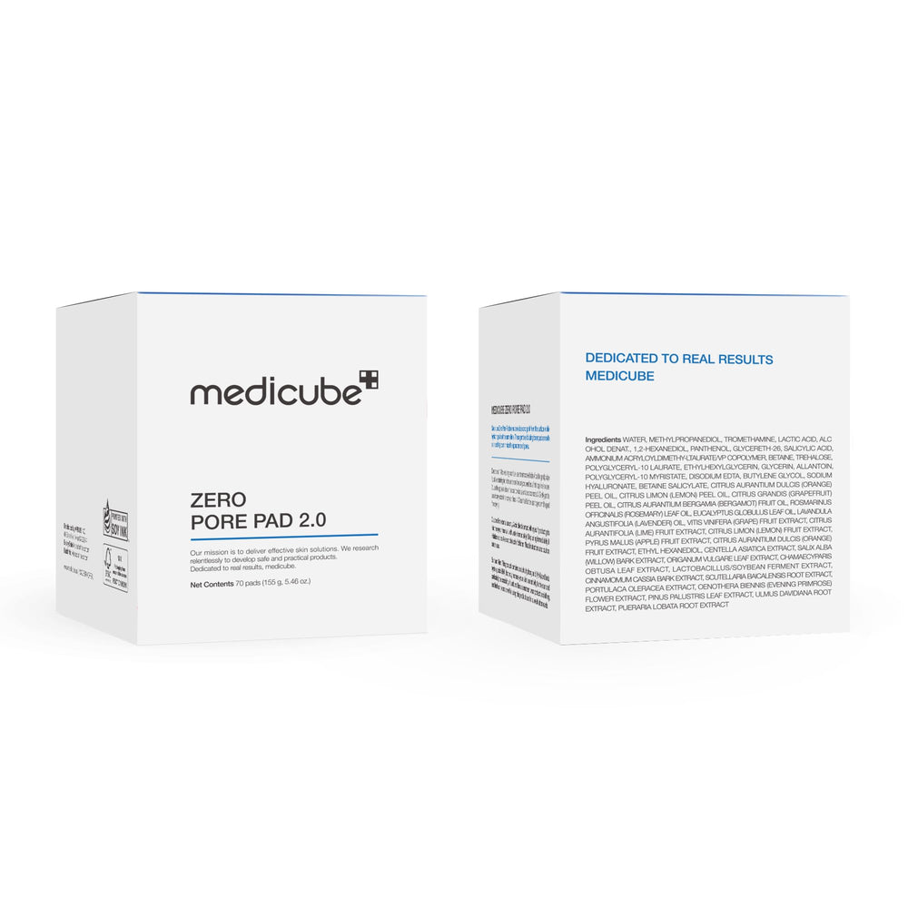 Medicube Zero Pore Pads 2.0 lavender scent for calming cleanse.