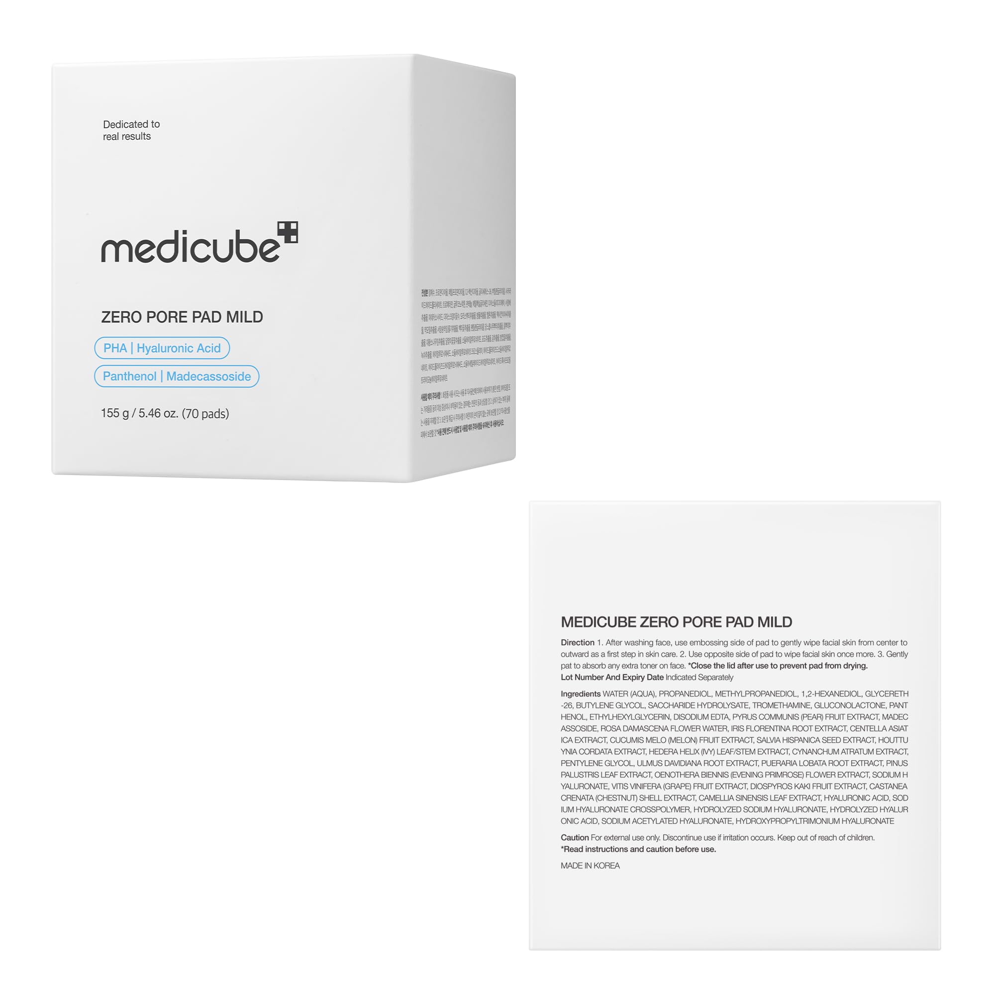 Medicube Zero Pore Pads Mild 2.0 aftercare supports calmer skin texture