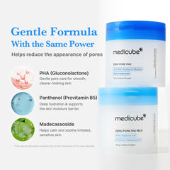 Medicube Zero Pore Pads Mild 2.0 lavender blend promotes a relaxing cleansing ritual