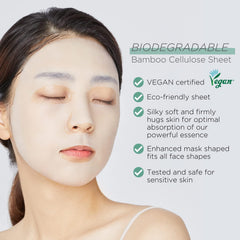 Mediheal cica leaves close-up emphasizes 4-Centella Complex and antioxidant benefits.