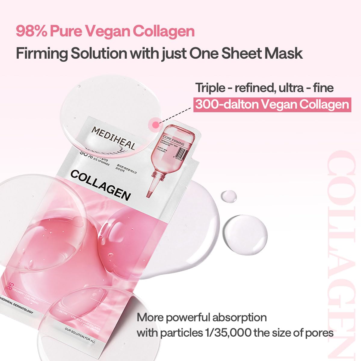 Drenched essence on mask surface ready for nightly hydration ritual.