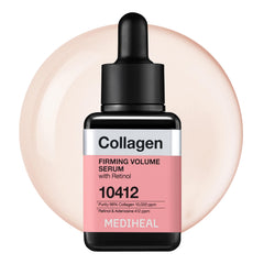 Mediheal Collagen Firming Serum bottle close-up showing premium packaging and hydration potential