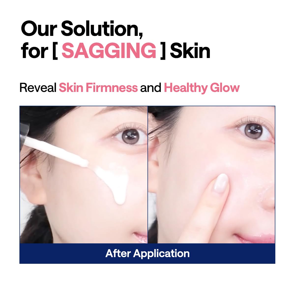 Mediheal Collagen Firming Serum drops on hand illustrating hydrating texture
