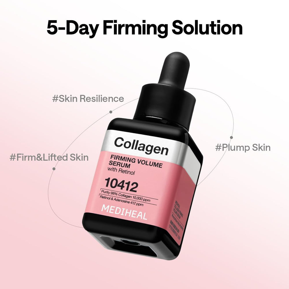 Mediheal Collagen Firming Serum glass-skin-look on smooth skin surface