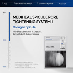 Mediheal Collagen Spicule Gel Mask absorption progress over facial contours.