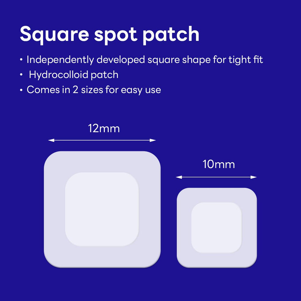 Mediheal Derma Clear patch close-up demonstrates discreet coverage on skin.