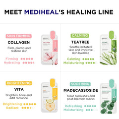 Mediheal Essential Tea Tree mask pack soothes irritation and balances sensitive skin.