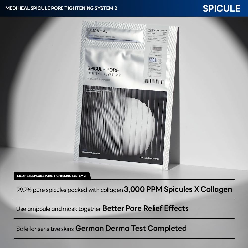 Mediheal gel mask absorption detail depicts ingredients turning transparent