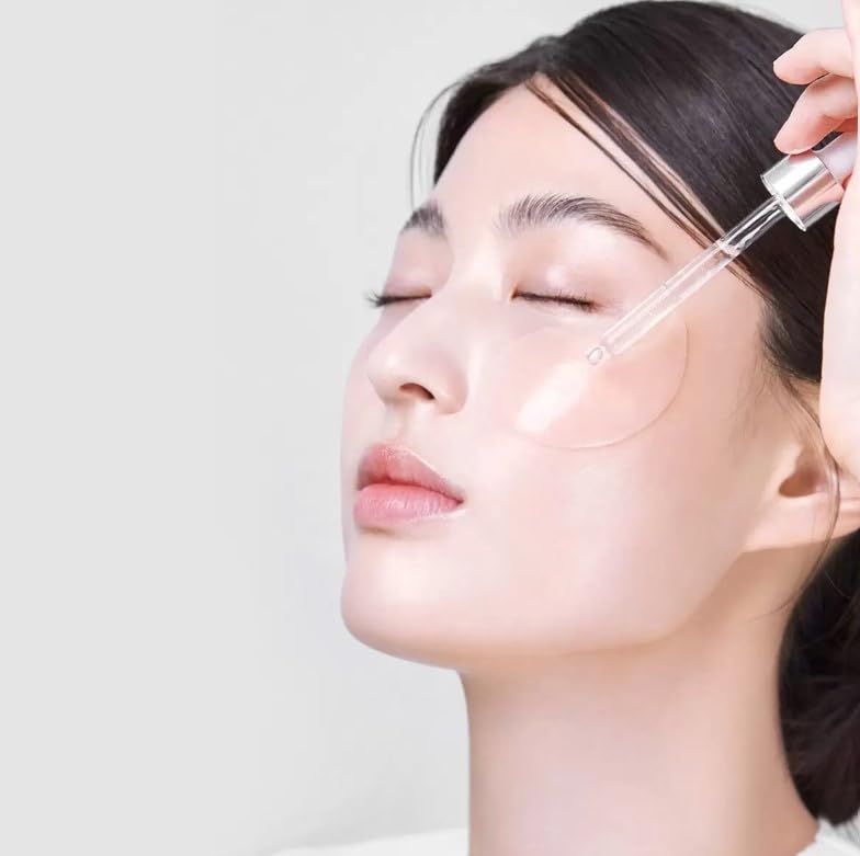 Mediheal Korean hydrogel eye pads closeup — cooling, soothing under-eye care.