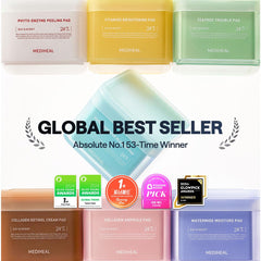 Mediheal Madecassoside Blemish Pad closeup shows pads ready for gentle skin application.