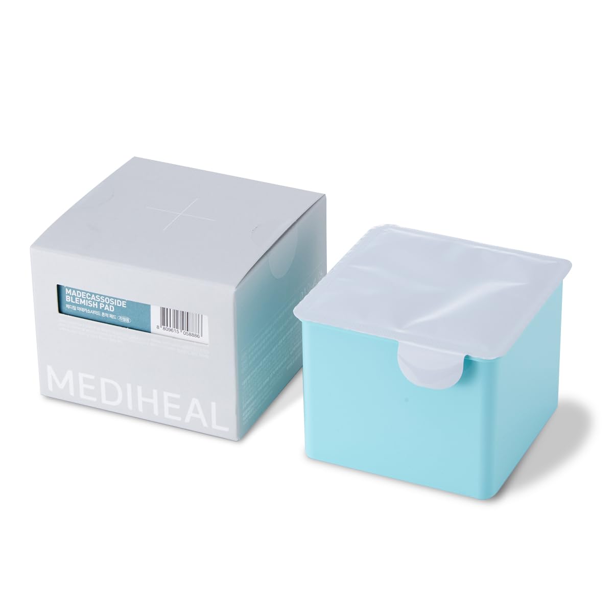 Mediheal Madecassoside blemish pad refill close-up with soft gauze ideal for gentle use