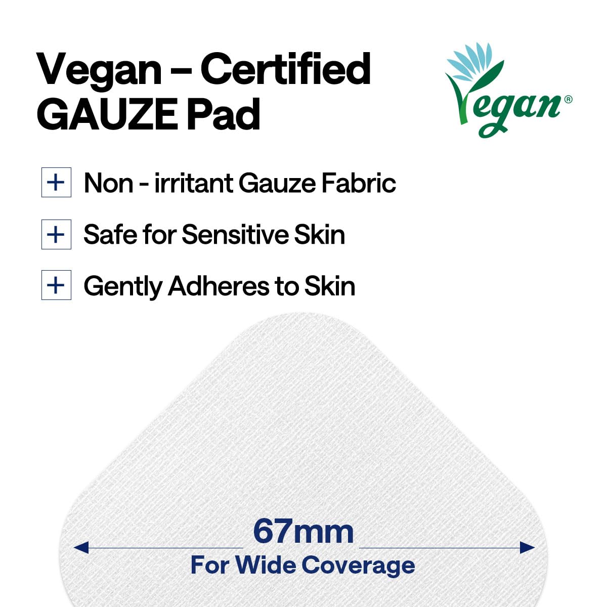 Mediheal Madecassoside Blemish Pad vegan gauze texture on skin.