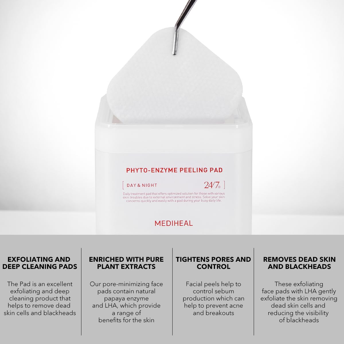Single refill pad ready for use in a skincare routine.