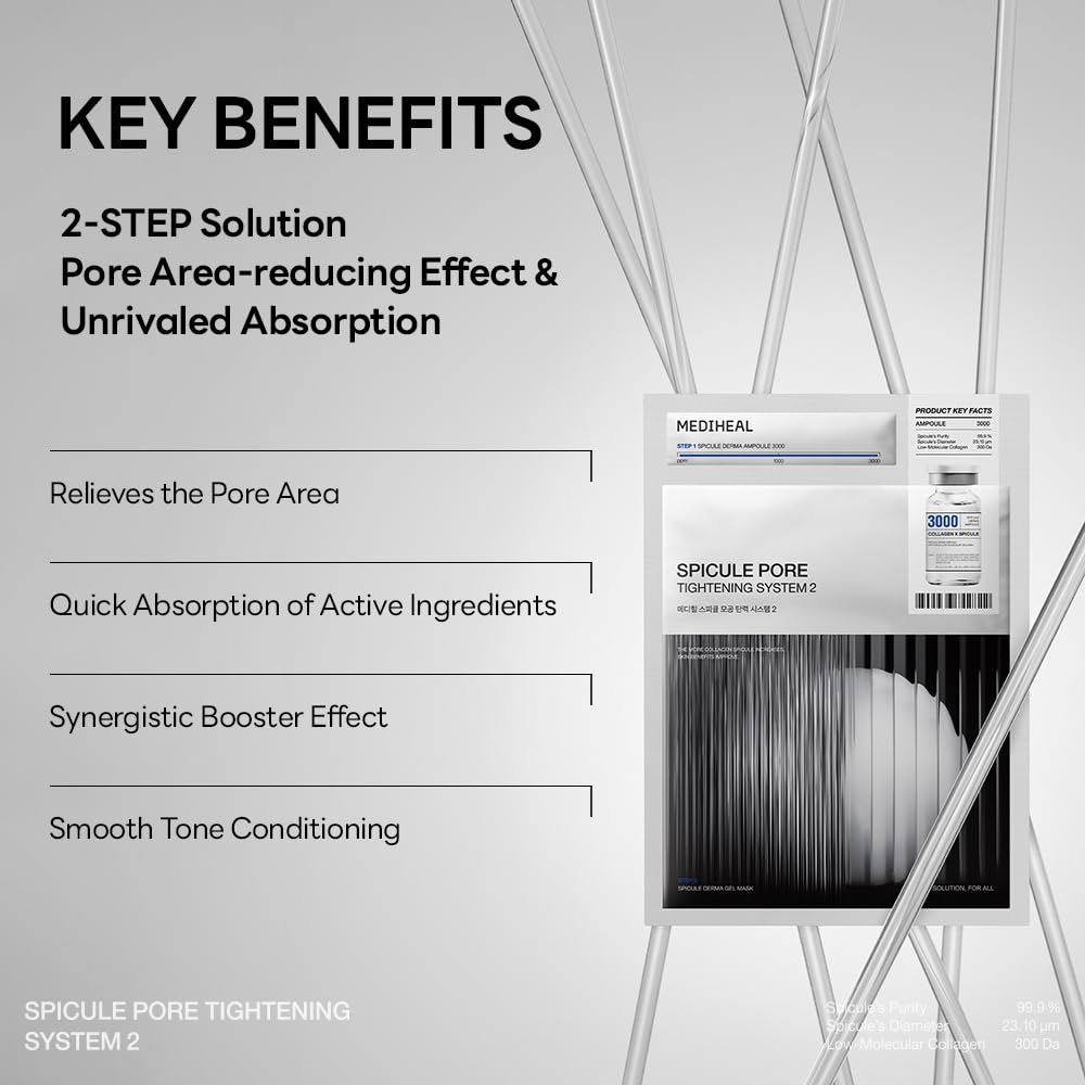 Mediheal pore care system pack for two step treatment