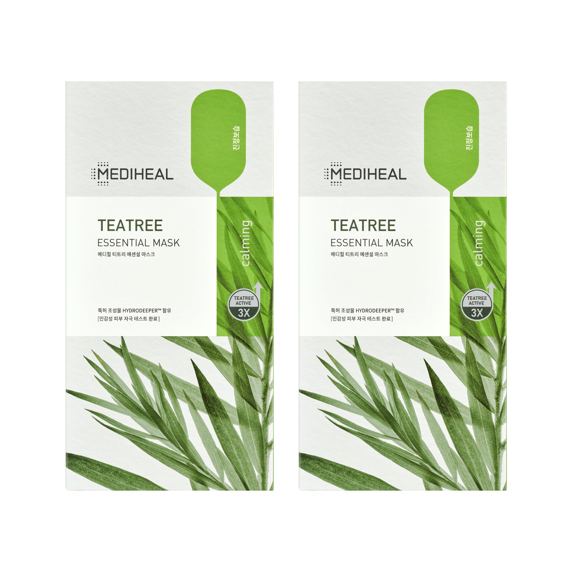 Mediheal Tea Tree Essential Face Mask application helps soothe blemishes and purify pores for acne-prone skin.