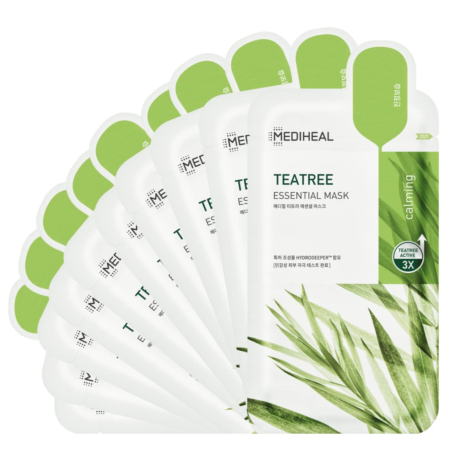 Mediheal Tea Tree Face Mask packaging highlights value and balance.