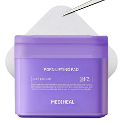 Mediheal Toner Pads PDRN rose close-up showing hydrating care.