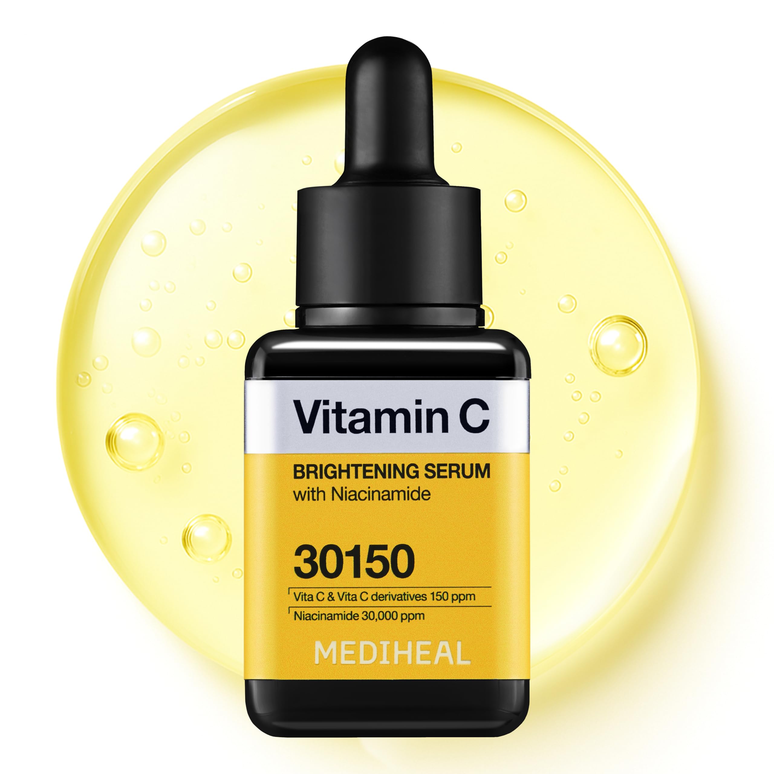 Mediheal Vitamin C Brightening Serum bottle for radiant, even-toned skin