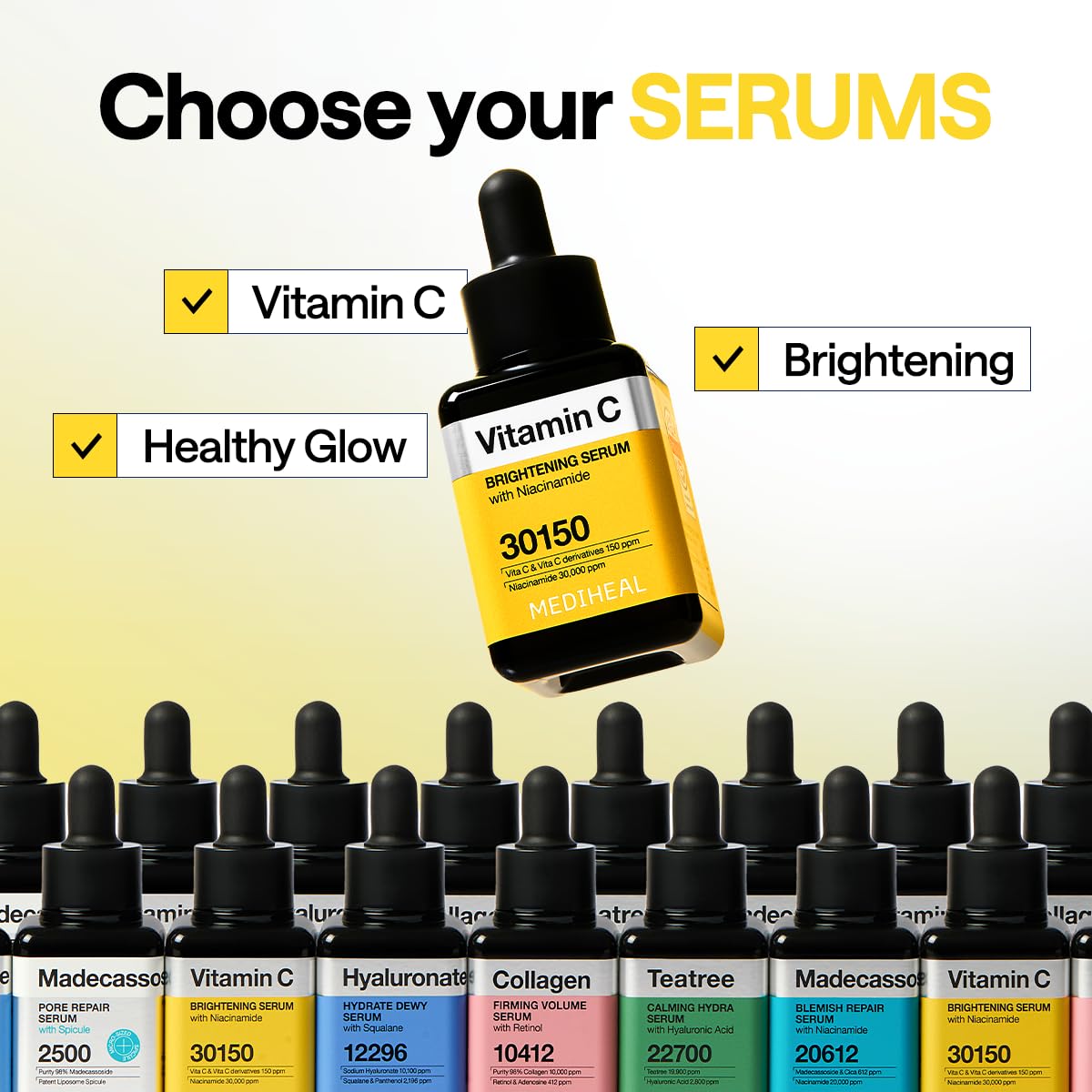 Mediheal serum dropper releasing brightening formula for even skin tone
