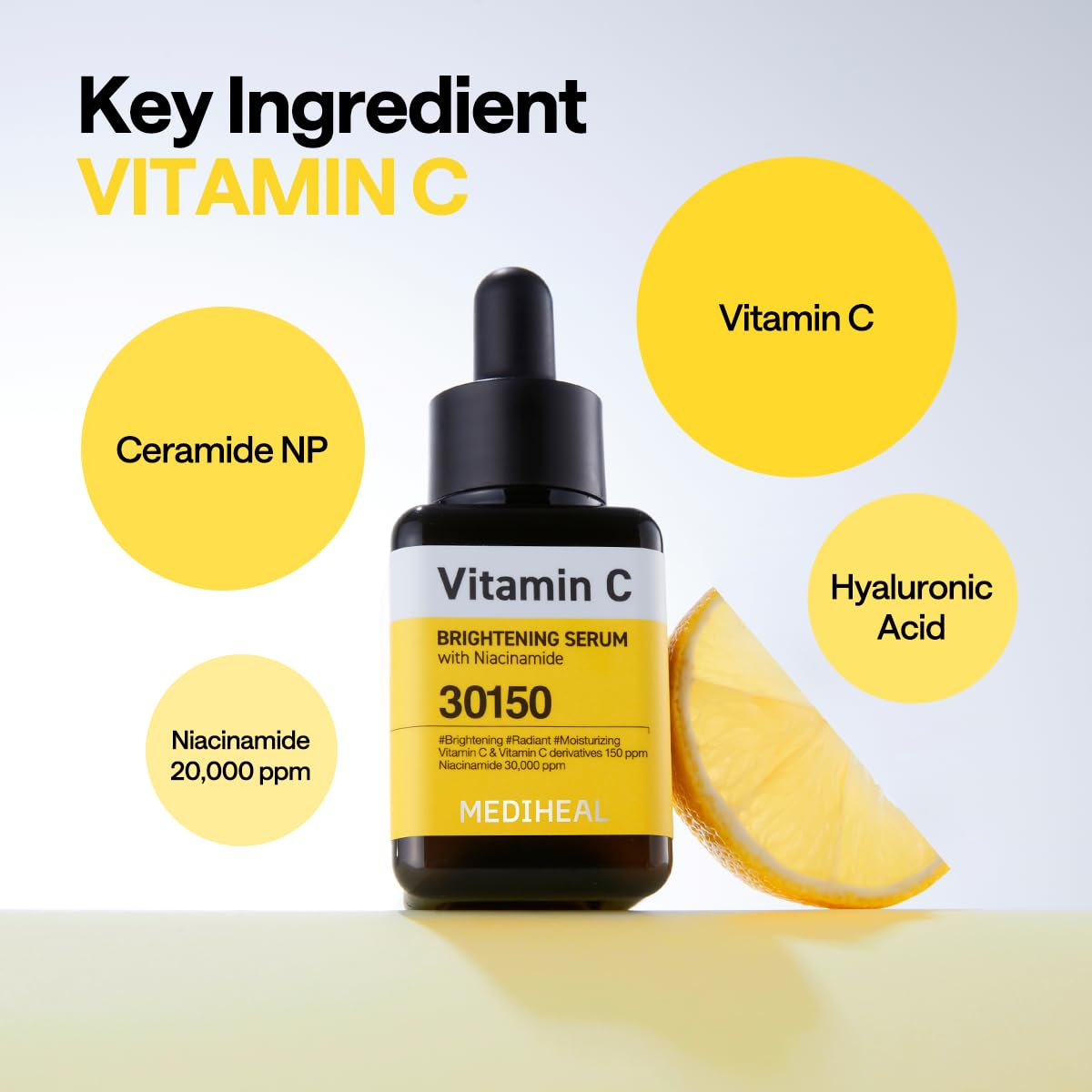 Germany dermatological testing seal on Mediheal Vitamin C serum