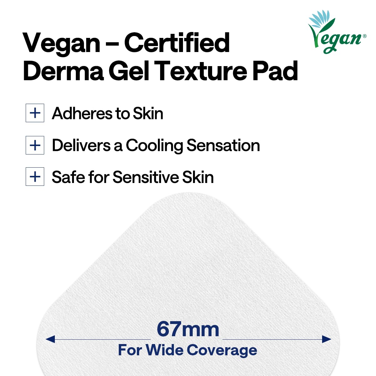 Mediheal Watermide Pad vegan fiber texture emphasizes gentle skincare.