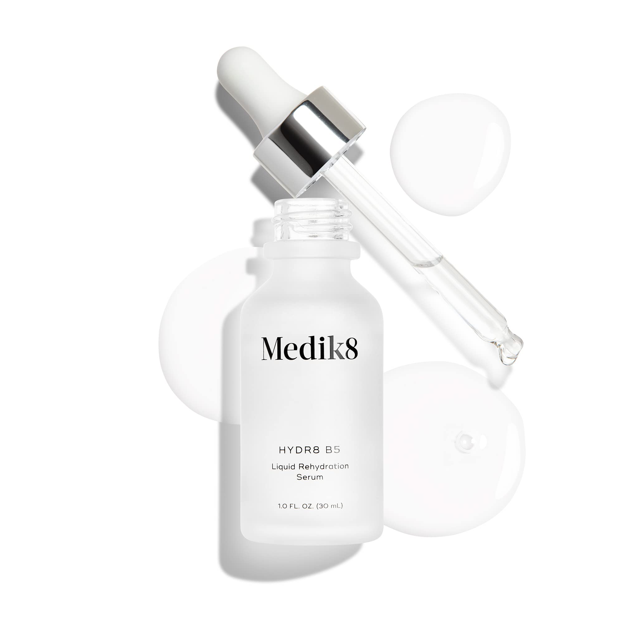 Medik8 Hydr8 B5 packaging emphasizes vegan, gluten-free formula.