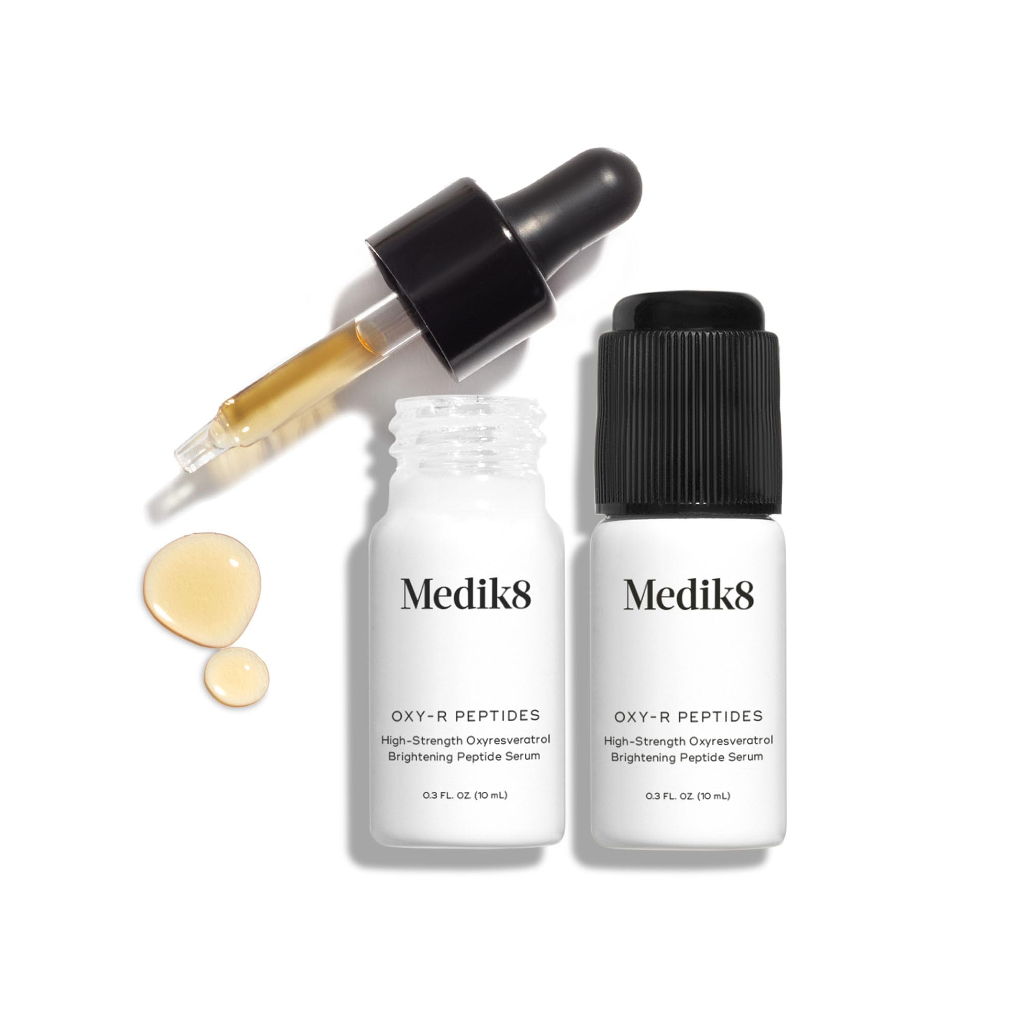Medik8 Oxy-R Peptides Serum packaging — compact tube for travel routines.