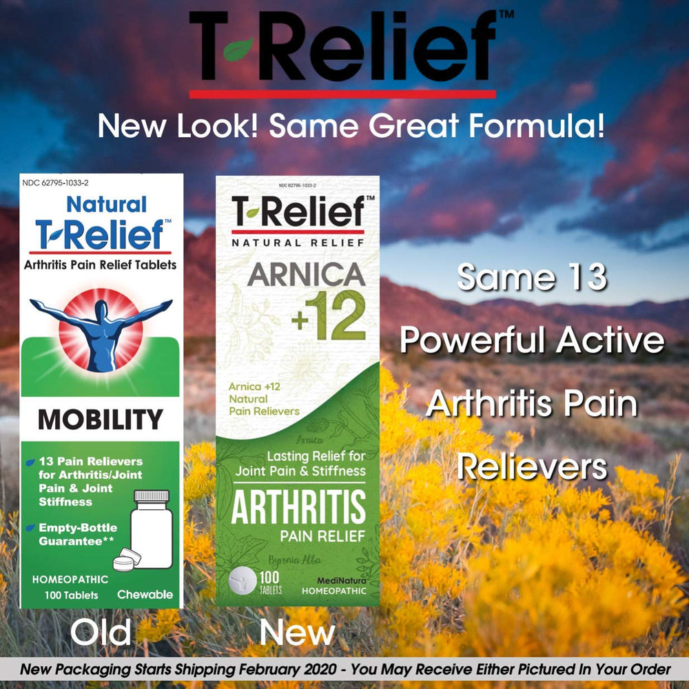 MediNatura T-Relief quick-dissolve tablets on a fingertip