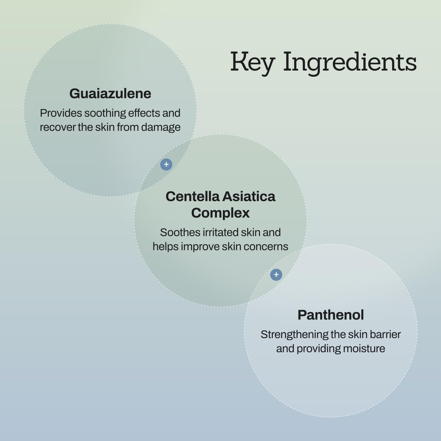 MEDITHERAPY Blue Centella Calming Cream swatch reveals lightweight, non-sticky hydration