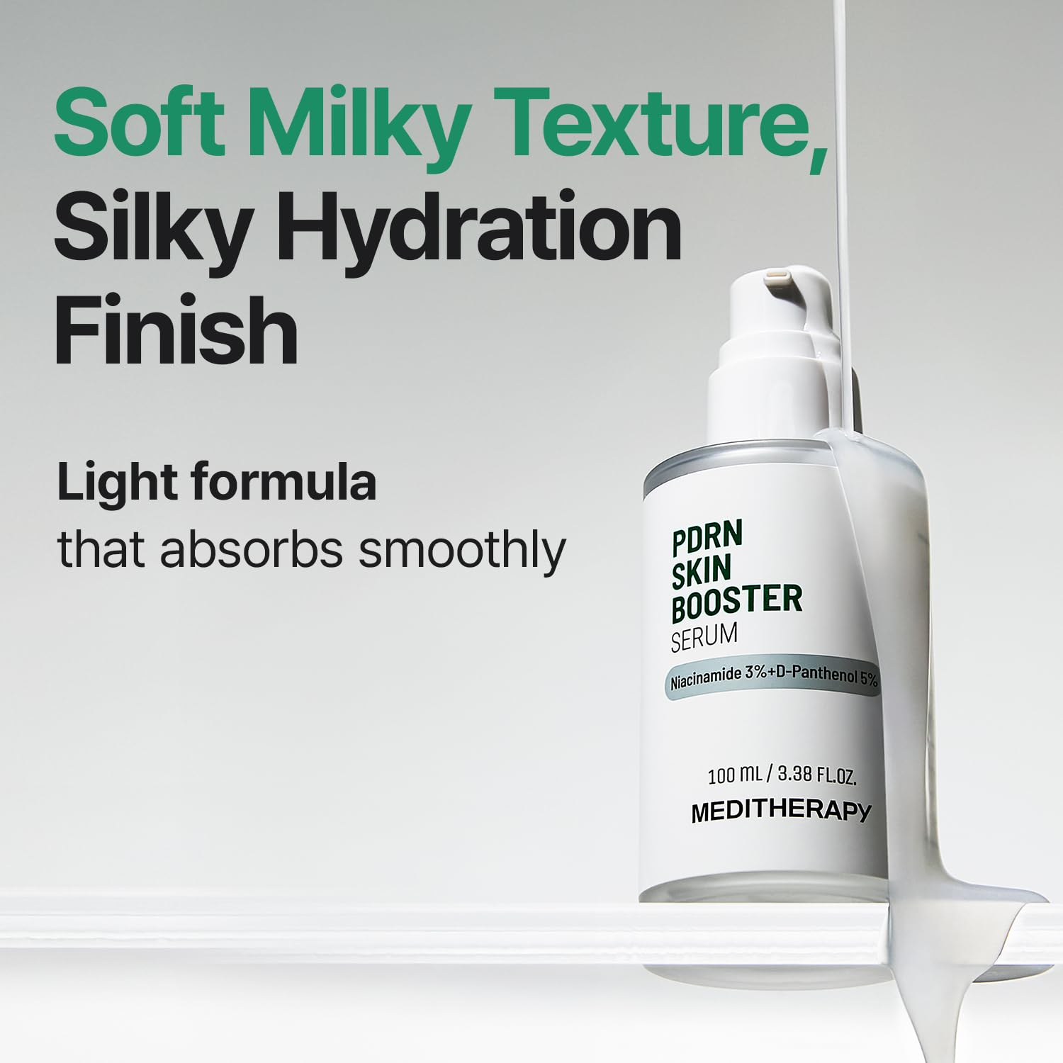 MEDITHERAPY PDRN sensitive-skin care bottle promotes daily soothing.