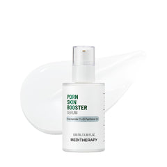 MEDITHERAPY PDRN skin booster bottle demonstrates soothing centella-PDRN care for redness relief.