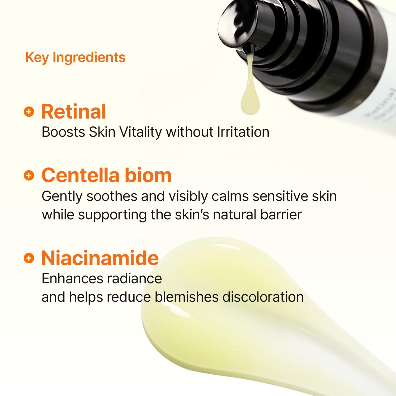 Macro closeup of serum texture being absorbed into skin